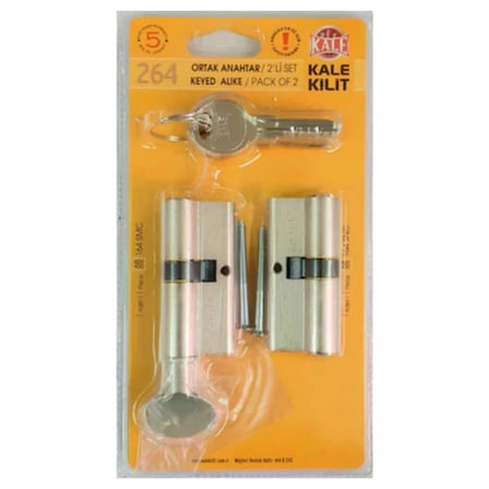 İkiz Set Barel - 68 mm Yüksek Güvenlik Özellikli Anahtar