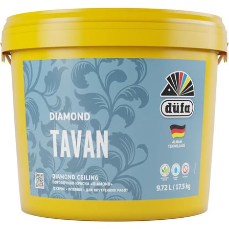 İç Mekan Kullanımı İçin 17.5 LT Beyaz Tavan Boyası