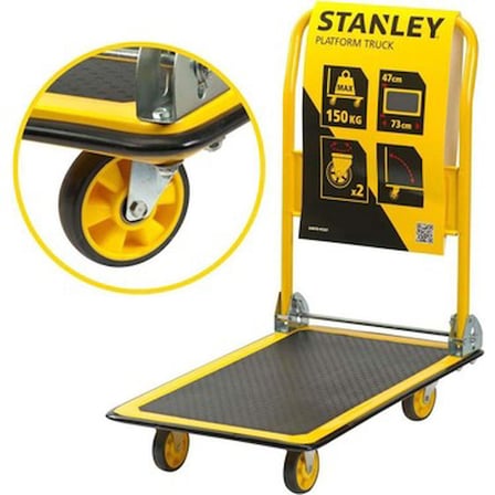 Stanley Profesyonel Paket Taşıma Arabası - 150 Kg Kapasite ve Dayanıklı Çelik