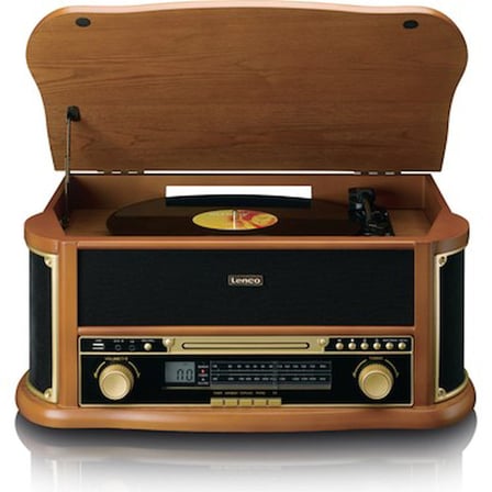 Ahşap Retro Tasarımlı Bluetoothlu Pikap ile Şık Müzik Deneyimi