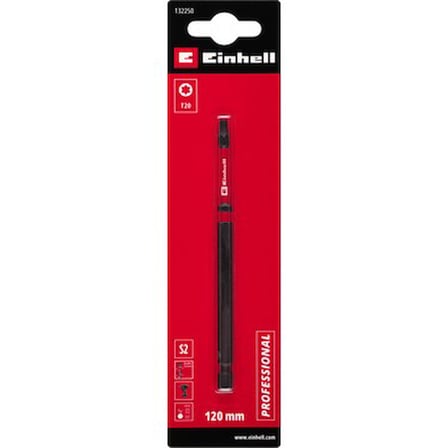 Orijinal Einhell Çift Torsiyonlu Darbeli Bit, 120 mm, T20 (S2 Çelik, Yüksek Dayanıklılık, Çift