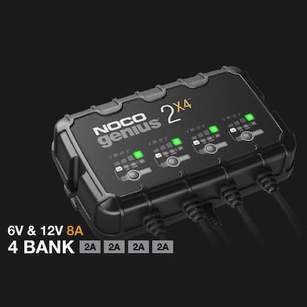 NOCO GENIUS2X4 Akıllı Akü Şarj Cihazı - 6V/12V 40A Çoklu Şarj