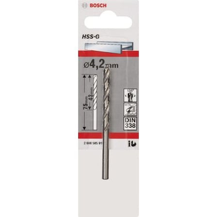 4,2x75 mm HSS-G Matkap Ucu, Dayanıklı Kullanım