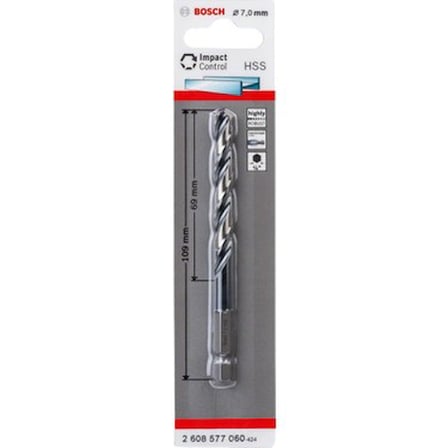 Bosch - Altıgen Şaftlı - Impact Control - HSS Metal Matkap Ucu