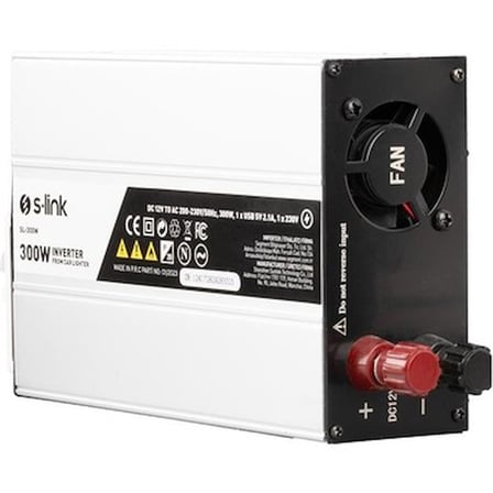 S-Link SL-300W 300W DC12V-AC230V Çakmaktan Güç Kaynağı - Pratik Çözüm