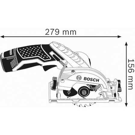 Bosch GKS 12V-26 Akülü Daire Testere Solo (Akü ve Şarj Cihazı Dahil Değildir) -