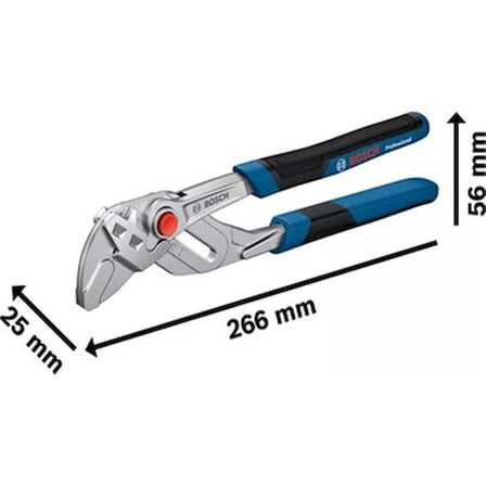 250 mm uzunluğundaki dayanıklı boru anahtarı, profesyonel kullanıma uygun
