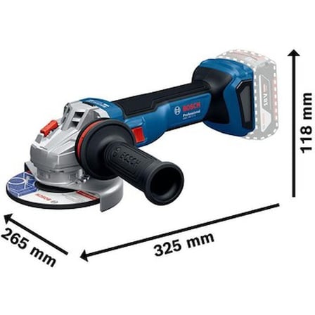 Akülü Taşlama Makinesi 1100 W Devir Ayarı ile Mavi Renkli Güçlü