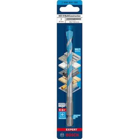 Hex-9 Matkap Ucu 7X150 mm ile Çok Amaçlı Kullanım