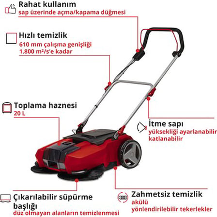 Akülü Zemin Temizleme Makinesi, Pratik ve Kullanışlı