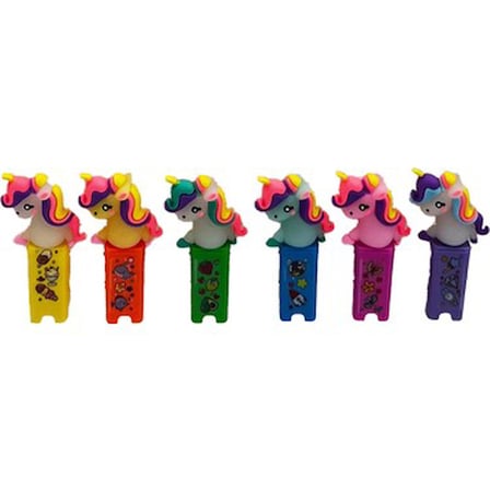Fosforlu Unicorn Kalem Seti, 6'lı Paket ile Eğlenceli