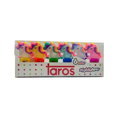 Fosforlu Unicorn Kalem Seti, 6'lı Paket ile Eğlenceli