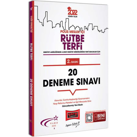 2022 Polis Meslek İçi Rütbe Terfi Deneme Seti - 20 Deneme