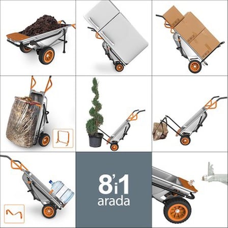 Worx Profesyonel Çok Amaçlı El Arabası - 100LT./136KG. Kapasite