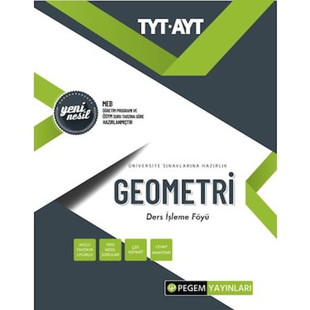 TYT - AYT Geometri Konuları İçin Yeni Nesil Soru Kitabı