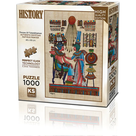 1000 Parçalı Tutankhamun'un Tahtı Temalı Yapboz