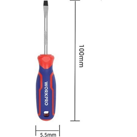 Düz Tornavida 5.5x100 mm Ergonomik Tasarım ve Dayanıklı Yapı