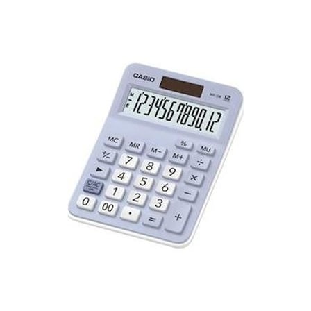 Masa Üstü Hesap Makinesi 12 Haneli Açık Mavi Renk