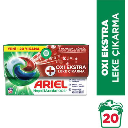 20'li Kapsül Çamaşır Deterjanı Beyazlar ve Renkliler için