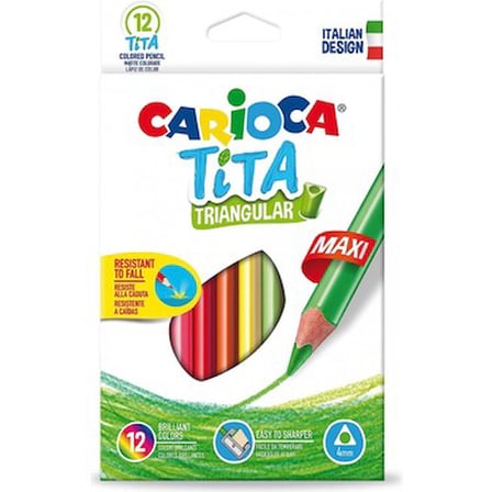 Jumbo Kuru Boya Kalemi 12'li Set, Çocuklar için Eğlenceli
