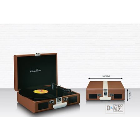 Şarjlı Bluetoothlu Pikap ile Retro Tasarımlı Müzik Keyfi