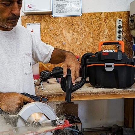 Worx 20VOLT 200W Islak/Kuru Süpürge ve Üfleme - Esnek Hortumlu