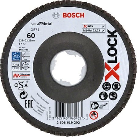 125 mm 60 kum metal flap disk, yüksek verim