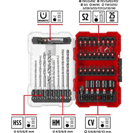 39 Parça Matkap Uç Seti 25 mm Bitler ile Çok Yönlü Delme İmkanları