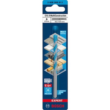 6 x 60 x 100 mm Delme Ucu Uzun Ömürlü Kullanım İçin