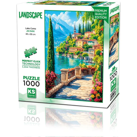 1000 Parça Como Gölü Temalı Zeka Yapbozu
