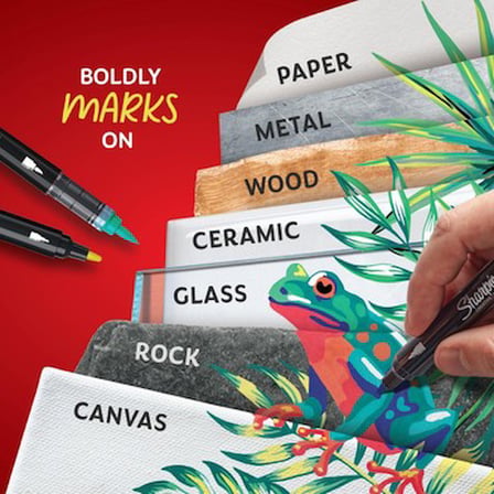 Sharpie Acrylic Paint Markers 5'li Fırça Uç Akrilik Markör