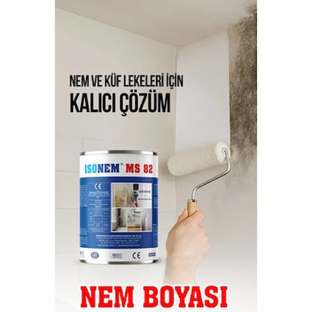 İsonem Isonem MS 82 5 kg Beyaz Nem Boyası İç Cephelerde Kullanım için Güçlü