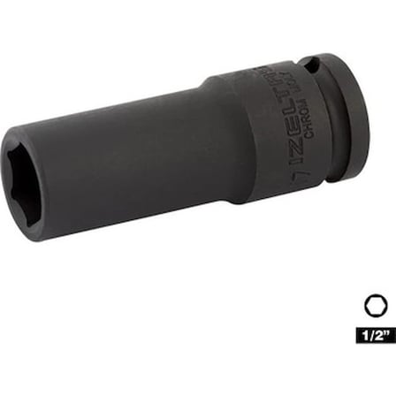1/2 altı köşe havalı derin lokma, 17 mm ölçüsü ile