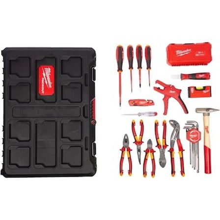 Milwaukee Packout Elektrikçi Seti 62 Parça -