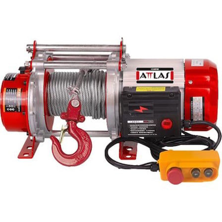 Attlas ATEV 1500 Elektrikli Halatlı Vinç - 750-1500 Kg Kapasite