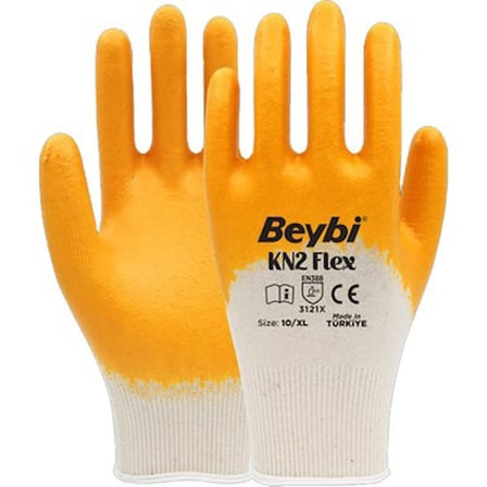 10 Beden Nitril Iş Eldiveni 12 Adet Sarı Renk Seçeneği