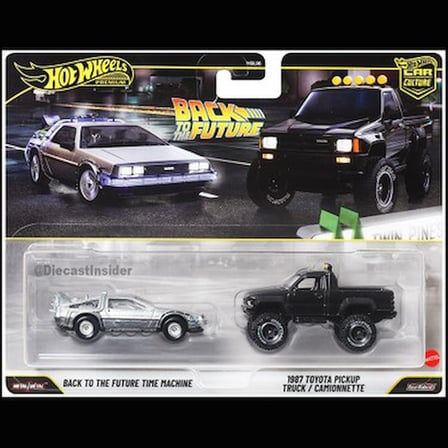 1:64 Ölçeğinde Döküm Model Araba Seti - Back To The Future
