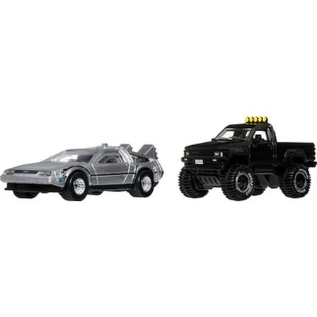 1:64 Ölçeğinde Döküm Model Araba Seti - Back To The Future