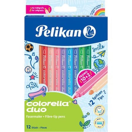 12'li Colorella Keçeli Kalem Seti ile Renkli Çizim Zamanı