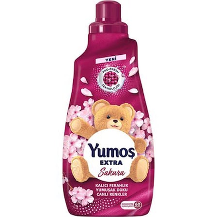 1440 ml Sakura Kokulu Konsantre Çamaşır Yumuşatıcısı 60 Yıkama