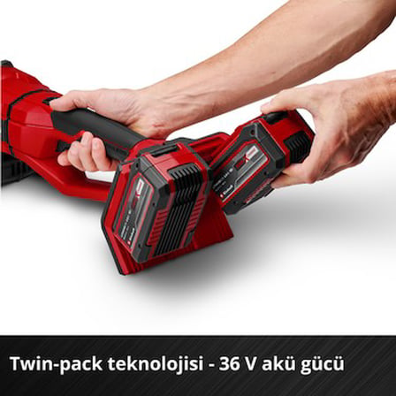 Akülü Avuç Taşlama, 36 V ve 2200 W Performans