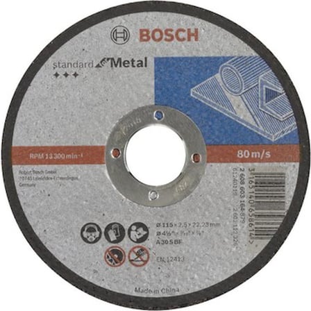 Bosch 115*2,5mm Standard For Metal Düz -