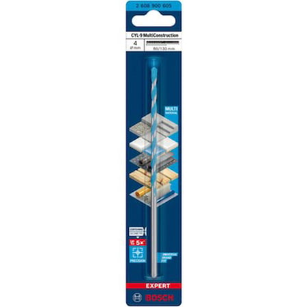 4 x 130 mm Çok Amaçlı Matkap Ucu, Yüksek Verimlilik ve Dayanıklılık