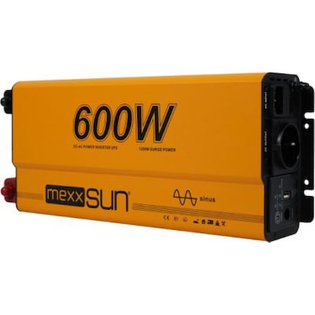 600W 12V Şarjlı Tam Sinüs İnverter, Ekranlı Kullanım