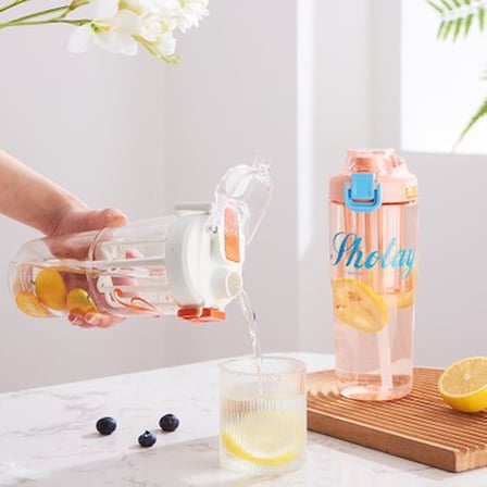 Beyaz Renkli 950 ml Tritan Mug, Hafif ve Dayanıklı