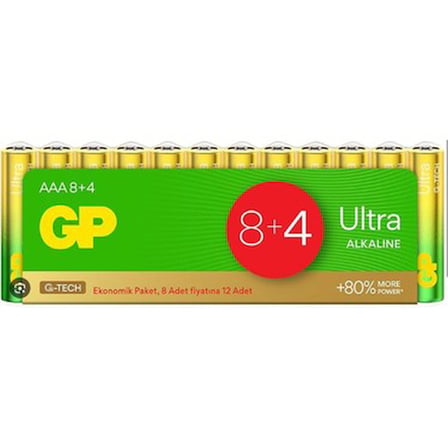 AAA Boy İnce Kalem Pil, 12'li Paket, Güvenilir Enerji