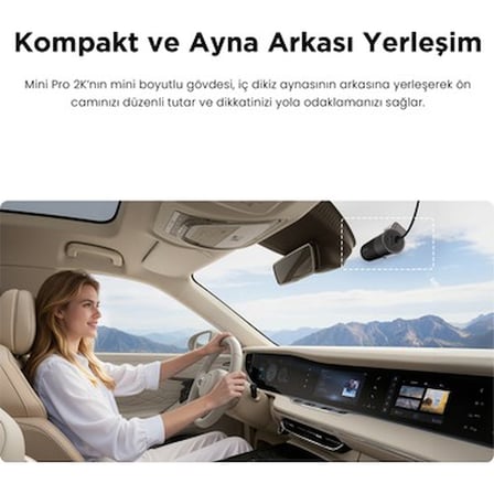 DDPAI Mini Pro 2K Araç İçi Kamera - 2K HD Çözünürlük ve Gece Görüşü