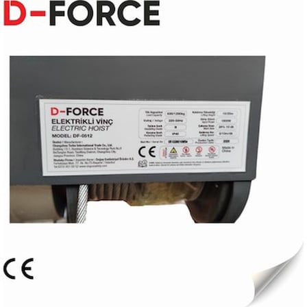 D-Force DF-0512 Elektrikli Vinç 600-1200 kg 1800