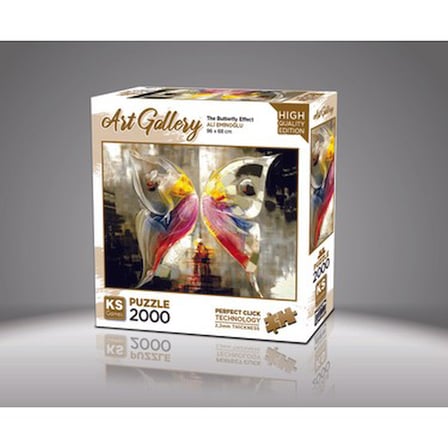 2000 Parçalı Kelebek Etkisi Temalı Yapboz