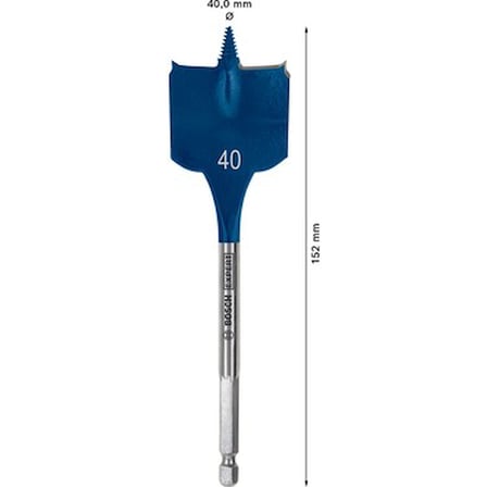 Yüksek Dayanıklılıkta Yaprak Delme Ucu, 40 x 152 mm